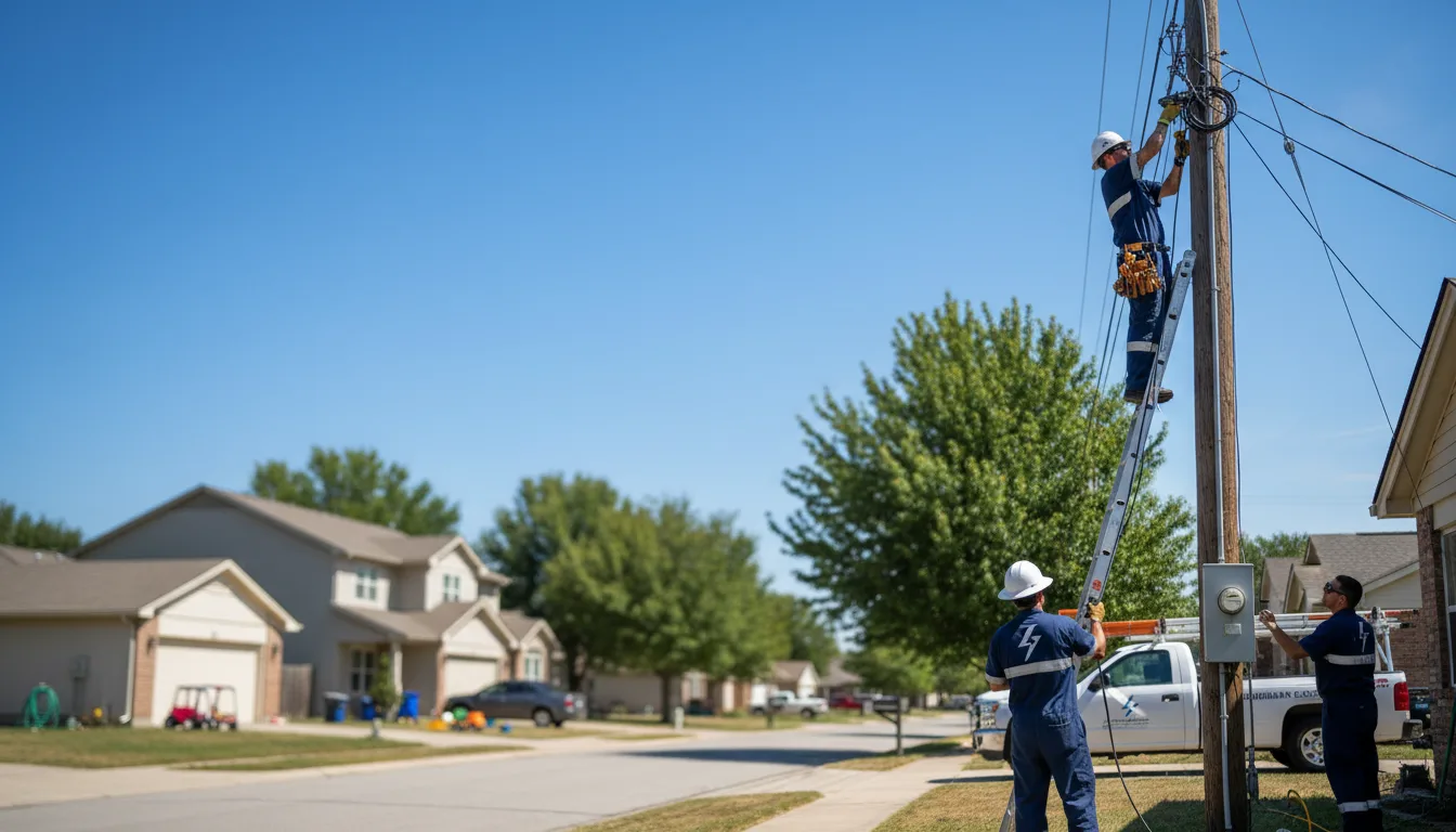 Residential electrician providing installation services in Brownfield, PA